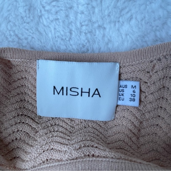 MISHA Haylee Dress Rose Nude Color Size 6 - Picture 6 of 8